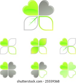 Logos four leafs