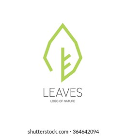 logos of green leaf 