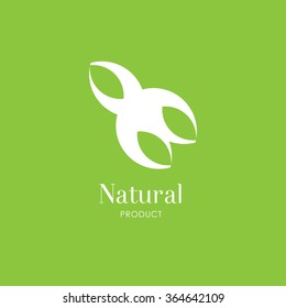 logos of green leaf 