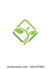  Logos of green leaf ecology nature element vector icon