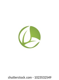 Logos of green leaf ecology nature element vector icon