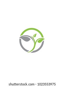 Logos of green leaf ecology nature element vector icon