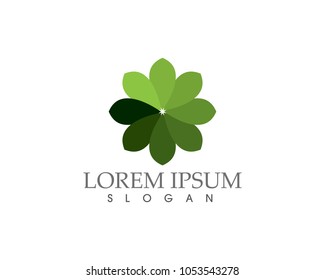 Logos of green leaf ecology nature element vector icon..