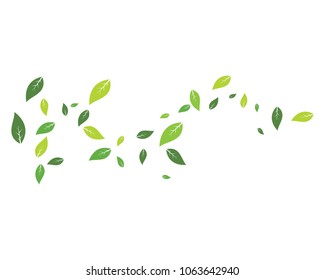 Logos of green leaf ecology nature element vector icon