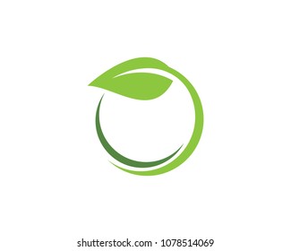 Logos of green leaf ecology nature element vector icon