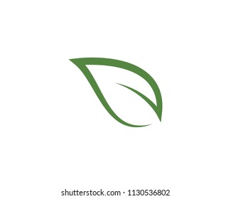 Logos of green leaf ecology nature element vector icon