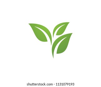 Logos of green leaf ecology nature element vector icon