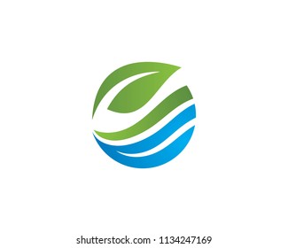 Logos of green leaf ecology nature element vector icon