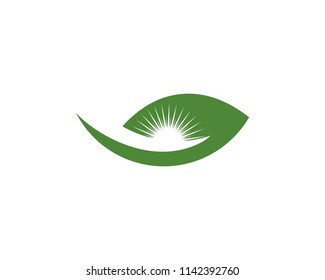 Logos of green leaf ecology nature element vector icon