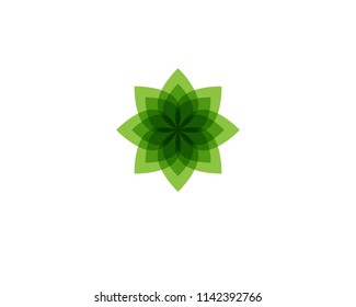Logos of green leaf ecology nature element vector icon
