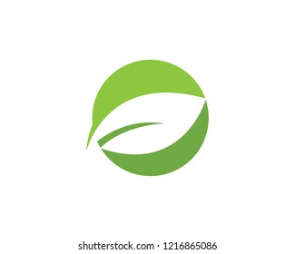 Logos of green leaf ecology nature element vector icon