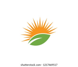 Logos of green leaf ecology nature element vector icon