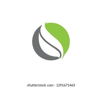 Logos of green leaf ecology nature element vector icon
