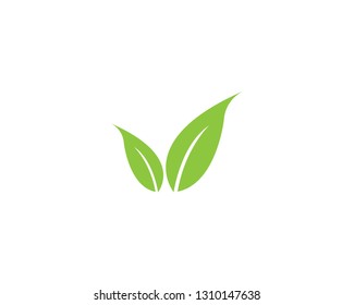 Logos of green leaf ecology nature element vector icon