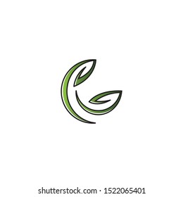 Logos of green leaf ecology nature element vector icon
