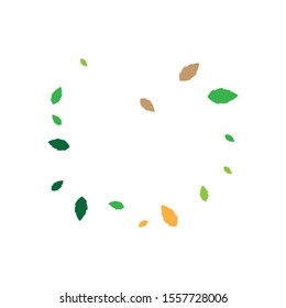Logos of green leaf ecology nature element vector icon