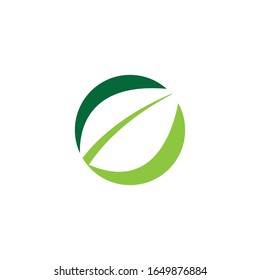 Logos of green leaf ecology nature element vector icon