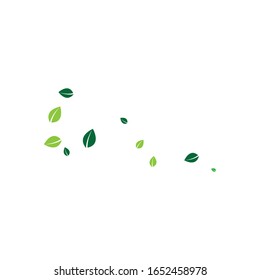 Logos of green leaf ecology nature element vector icon