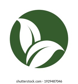 Logos of green leaf ecology nature element vector icon