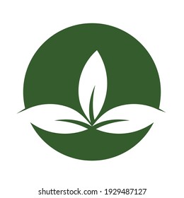Logos of green leaf ecology nature element vector icon