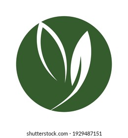 Logos of green leaf ecology nature element vector icon