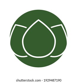 Logos of green leaf ecology nature element vector icon