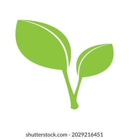 Logos of green leaf ecology nature element vector icon