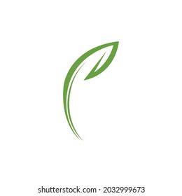 logos of green leaf ecology nature element vector