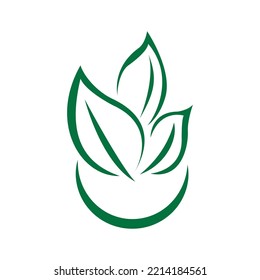 Logos of green leaf ecology nature element vector icon. Leaves icon vector. Various shapes of green leaves of trees and plants. Elements for Eco and bio logos.