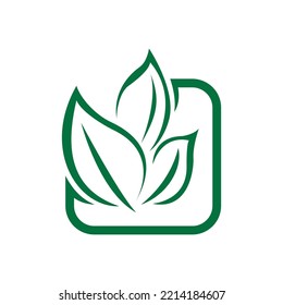 Logos of green leaf ecology nature element vector icon. Leaves icon vector. Various shapes of green leaves of trees and plants. Elements for Eco and bio logos.