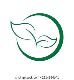 Logos of green leaf ecology nature element vector icon. Leaves icon vector. Various shapes of green leaves of trees and plants. Elements for Eco and bio logos.