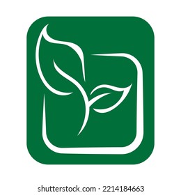 Logotipos de ecología de hoja verde elemento natural icono vector. Deja el vector de icono. Diversas formas de hojas verdes de árboles y plantas. Elementos para logotipos ecológicos y biológicos.