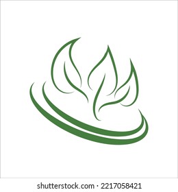 Logos of green leaf ecology nature element vector icon. Leaves icon vector. Various shapes of green leaves of trees and plants. Elements for Eco and bio logos.