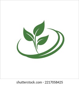 Logos of green leaf ecology nature element vector icon. Leaves icon vector. Various shapes of green leaves of trees and plants. Elements for Eco and bio logos.