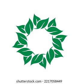 Logos of green leaf ecology nature element vector icon. Leaves icon vector. Various shapes of green leaves of trees and plants. Elements for Eco and bio logos.