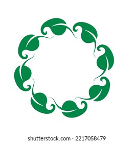 Logos of green leaf ecology nature element vector icon. Leaves icon vector. Various shapes of green leaves of trees and plants. Elements for Eco and bio logos.
