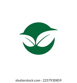 
Logos of green leaf ecology nature element vector icon