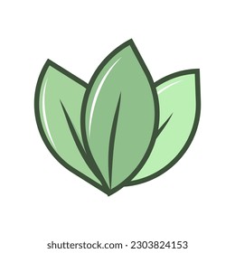 Logos of green leaf ecology nature element vector icon
