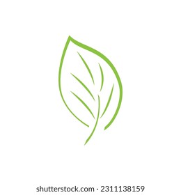 Logos of green leaf ecology nature element vector icon