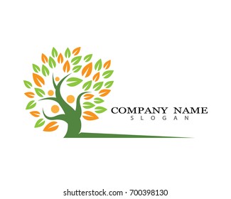 Logos of green leaf ecology nature element vector icon