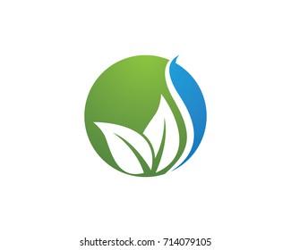 Logos of green leaf ecology nature element vector icon