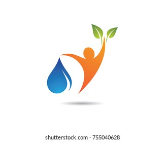 Logos of green leaf ecology nature element vector icon