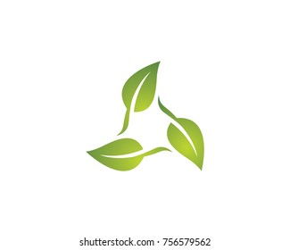 Logos of green leaf ecology nature element vector icon