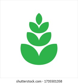 Logos of green leaf  nature element vector icon