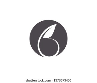 Logos of green Tree leaf ecology nature element vector