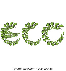Logos of green tree leaf ecology nature element vector icon