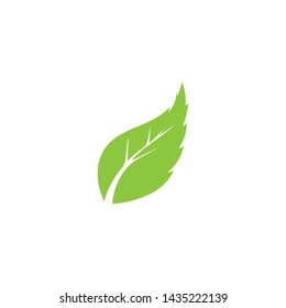 Logos of green Tree leaf ecology nature element vector