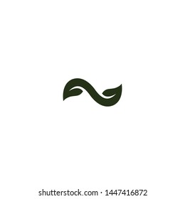 Logos of green Tree leaf ecology