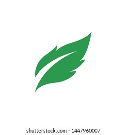 Logos of green Tree leaf ecology nature element vector