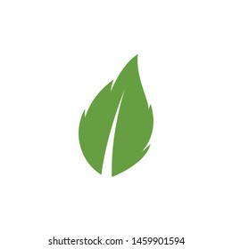 Logos of green Tree leaf ecology nature element vector